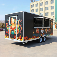 Chammp Mobile Kitchen Foodtrailer Remorque de Restauration Entièrement Équipée pour Café, Pizza, Tacos, Camion de Restauration avec Cuisine Complète