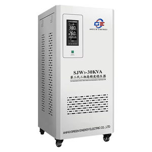 Regulador Automático de Voltaje de la Serie SJW Trifásico de 10KVA, 20KVA, 30KVA, 380V, Sin Contacto, con Pantalla LCD - Product Image 1