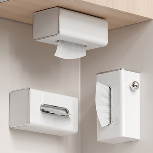Wall Mounted Tissue Box Rectangular Waterproof Multipurpose For Bathroom Kitchen Toilet Paper Holder - Product Image 1