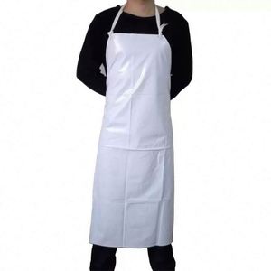 Delantal de PVC Blanco, Duradero, Impermeable y Resistente al Aceite, Delantal Especial para Cocina, Fábrica de Alimentos, Mariscos y Limpieza - Product Image 2