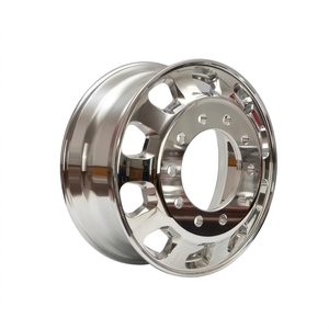 Rueda de Aluminio para Camión Comercial MEIKA 22.5x8.25, Estilo Americano, Nueva, Ligera, Certificada por DOT, Acabado Brillante, Garantía de 3 Años - Product Image 1
