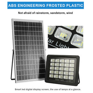 100W 200W 300W 400W chiếu sân vận động đèn nhôm Đèn pha điều khiển từ xa 3 năm bảo hành ngoài trời năng lượng mặt trời lũ ánh sáng - Product Image 4