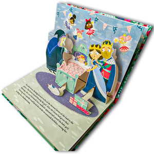 Impresión de libro emergente 3D personalizada para niños, diseño de libro de cuentos interactivo DIY de tapa dura con diseño de cuento de hadas - Product Image 5