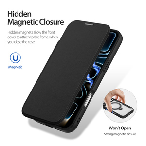 Card pack <b>phone</b> case suitable for 17pro/17promax all inclusive <b>phone</b> case magnetic bracket flip cover transparent all inclusive - Product Image 3