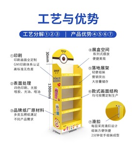 Benutzer definierte Spanplatte Papier Pappe <span class=keywords><strong>Display</strong></span> Box Bodenst änder für Theke Regal für Unterhaltung elektronik Matt Laminierung Prägung - Product Image 4