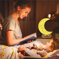 ENSEMBLE LED veilleuse étoile cristal lampe de table atmosphère lampe décorative batterie Modem romantique cadeau chambre chevet