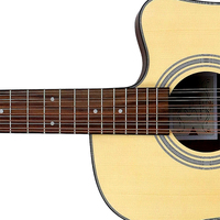 Gitar Akustik Folk 12 Senar, Finishing Satin, Top Spruce Laminasi, Gitar Kayu Gaya Blues M-12X-51