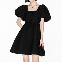 Tissu jacquard semi-transparent légèrement motifé en polyester/nylon organza bulle chiffon 3D floral pour femmes et garçons