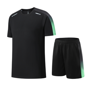 Ensemble Shorts Hommes 100% Polyester Prix Usine <span class=keywords><strong>Pas</strong></span> <span class=keywords><strong>Cher</strong></span> – Tenue <span class=keywords><strong>de</strong></span> Sport <span class=keywords><strong>Homme</strong></span> pour Course à Pied et Entraînement – Ensemble T-shirt et Shorts d'Été Hommes - Product Image 3