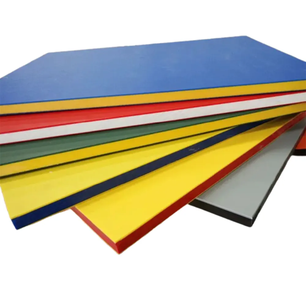 100% Maagdelijke Anti-Kras Uv-Weerstand Laminaat Colorcore 2 Kleur 3 Gelaagde Aba Hdpe Plastic Vellen Paneelplaat