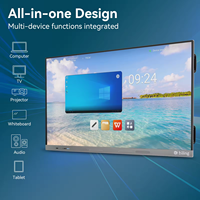 65/75/86 pouces 20 Points IR Multi écran tactile tout en un Smart Board 65 pouces Smart TV tableau blanc interactif Smart écran tactile
