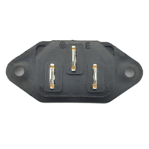 3 Pin 10A 250V AC муфтовый стыковочный переводник Мужской Электрический разъем переменного тока на входе мощность разъем с держателем панели - Product Image 3