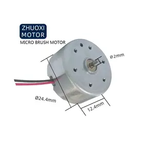 Üretici fan motor kaynağı 24v 12v araba kaset DC Motor için fırçalanmış mikro elektrikli teyp