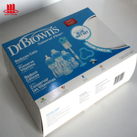 Boîte d'emballage en carton écologique recyclable personnalisée avec fenêtre, finition mate, revêtement UV, conception auto-érectible