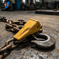 Dents de godet de pelle en acier forgé haute densité, durables et conçues pour les préparations sur sites industriels exigeants et les zones spécialisées