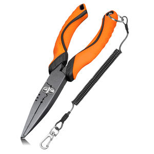 <span class=keywords><strong>Pince</strong></span> <span class=keywords><strong>à</strong></span> anneaux ouverts en acier <span class=keywords><strong>à</strong></span> haute teneur en carbone, multifonctionnelle, résistante <span class=keywords><strong>à</strong></span> la corrosion, coupe-<span class=keywords><strong>ligne</strong></span> de pêche avec poignée TPR, échantillon disponible - Product Image 1