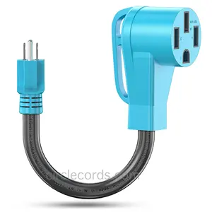 Circlecord NEMA 5-15p Nam đến 14-50r Nữ Điện Dogbone,50 amp đến 15 amp 110 volt RV Adapter dây