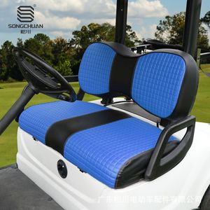 Cojín de Asiento de Cuero para Carro de Golf Yamaha G29 con Respaldo; Color y Textura Seleccionables - Fabricante Directo - Product Image 1