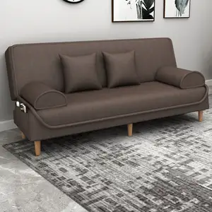 Toptan özel tasarım çekyat oturma odası daire Modern basit ayarlanabilir arkalığı katlanır yumuşak Futon kanepe Cum yatak