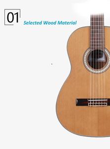 Nylon <b>String</b> <b>Classical</b> <b>Guitar</b> 37'' 630mm Scale Solid Top - Product Image 5