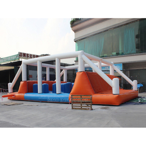 Corsa ad ostacoli gonfiabile dell'equilibrio degli adulti del grado commerciale all'aperto Hit N Run fatta del telone resistente del Pvc per la promozione - Product Image 3