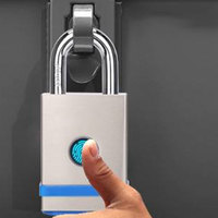 Cadenas intelligent en laiton étanche avec lecteur d'empreintes digitales, hautement connecté via application mobile