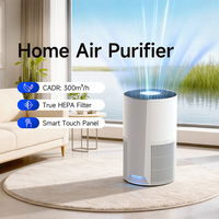 Purificateur d'air domestique compact avec verrouillage enfant, élimine les poils et les squames d'animaux (chats, chiens) pour les familles avec animaux de compagnie, salon