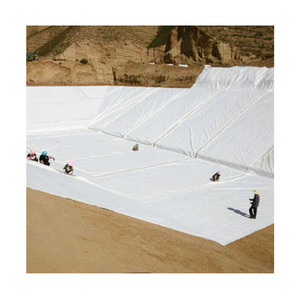 Géotextile renforcé par géotextile perforé par aiguille blanche de fibre courte de polyester/polypropylène pour la base de piste d'avion - Product Image 5