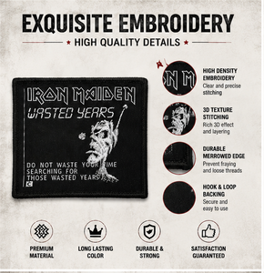 Patch Ricamato Rock Band Heavy Metal da Applicare a Caldo su Giacche, Zaini e Abbigliamento - Product Image 2
