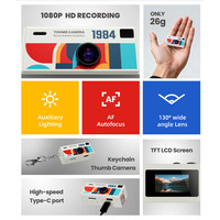 Kamera Mini Thumb Terlaris 1080P Sensor CMOS Kodak Charmera 1984 Blind Box Gantungan Kunci Kamera