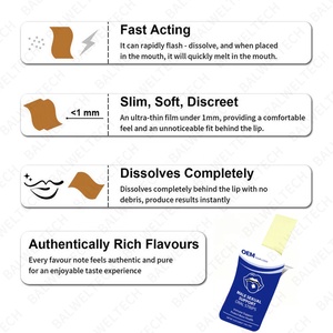 OEM ODM, Suplemento Natural Vegano de Venta Caliente con Etiqueta Privada para Aumentar Rápidamente la Energía Masculina, Tiras de Película Oral para Disolver - Product Image 5