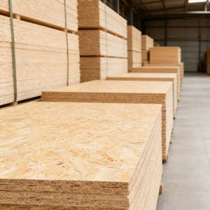 Fournisseur de panneaux <span class=keywords><strong>OSB</strong></span> de qualité supérieure, structurels, 9,5 <span class=keywords><strong>mm</strong></span>, 8 <span class=keywords><strong>mm</strong></span>, prix des panneaux <span class=keywords><strong>OSB</strong></span>, revêtement de sol en bois d'ingénierie, panneaux muraux en bois acoustique en pin - Product Image 1