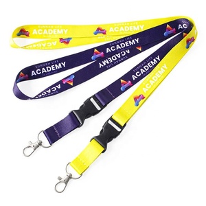 Cordon en polyester pour imprimante à sublimation avec logo porte-clés personnalisé Vente en gros - Product Image 1