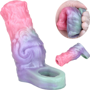 YOCY, juguete sexual, funda <span class=keywords><strong>de</strong></span> plástico para pene, funda para pene, Juguetes sexuales <span class=keywords><strong>de</strong></span> fantasía para hombre, funda <span class=keywords><strong>de</strong></span> extensión <span class=keywords><strong>de</strong></span> pene <span class=keywords><strong>de</strong></span> silicona reutilizable, Juguetes sexuales para hombres - Product Image 1