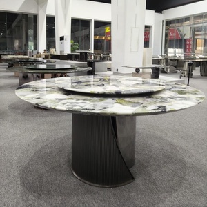 Ý tối giản tự nhiên sang trọng đá bàn tròn cho khách sạn/biệt thự sử dụng Kích thước tùy chỉnh - Product Image 3