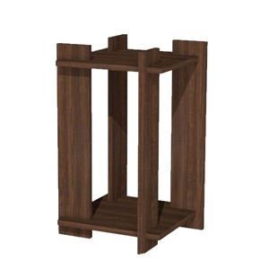 Wooden retro small storage <b>shelf</b>, solid wood home bedroom table <b>lamp</b> corner table, atmospheric bedside table, ornament storage - Product Image 5