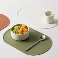 Tapis de dessous de plat en silicone de qualité alimentaire résistant à la chaleur porte-vaisselle napperons de cuisine napperon pour bébé