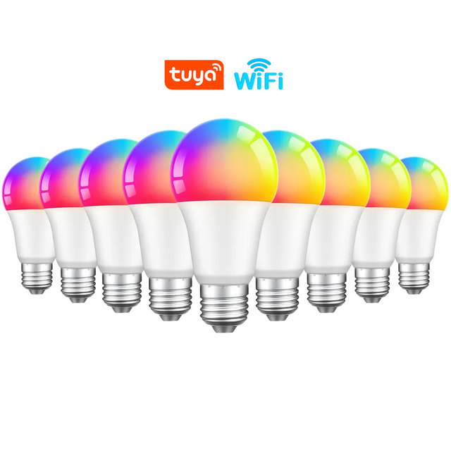 RSH RGBCW 2700-6500K CCT Dimmable LED Light Wireless Remote APP Voice Control E26 E27 B22 Tuya WiFi Smart Bulb Alexa Google Home