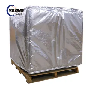 waterproof reusable aluminum foil air bubble insulated thermal pallet insulation cover with bottom