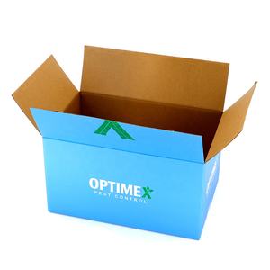 Caja de envío de embalaje de cartón corrugado azul de impresión de tamaño personalizado para productos de libros de frutas de mensajería - Product Image 4