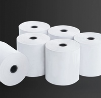 Rouleau de papier thermique de haute qualité 57x40mm pour caisse enregistreuse TPV, 100% pâte de bois, durable, lisse, avec logo personnalisé pour machines TPV