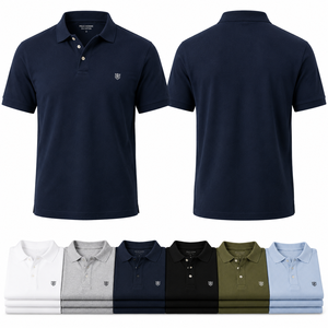 Polos para Hombre, Corte Clásico, Piqué, Manga Corta, Color Sólido, Casual, Golf, Negocios, Transpirable, Logotipo Personalizado, Marca Privada - Product Image 3