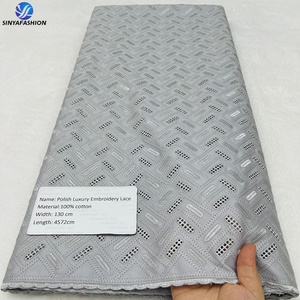 <span class=keywords><strong>Pizzo</strong></span> Voile Svizzero Sinya di Alta Qualità, 100% Cotone, Lussuoso <span class=keywords><strong>Pizzo</strong></span> Africano Ricamato per Abbigliamento Maschile - Product Image 3