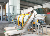 Sécheur rotatif OSA dernier cri avec SUS316L et Ti pour le séchage de la peau de tomate, des marc de pommes de terre, des déjections d'olives, BSG Food Processing, capacité de 1 à 15 t/h