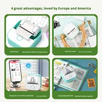 Imprimante thermique portable sans encre Phomemo T02 version anglaise pour imprimante domestique portable 53 mm CE FCC RoHS IC