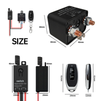 Interrupteur de coupure moteur 9V 200A avec télécommande antivol pour voiture, camion, VR, bateau, moto