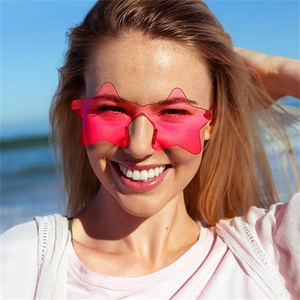 Rimless Star Shape Sunglasses <strong>Party</strong> <strong>Glasses</strong> Personality Pentagram Eyewears Transparent Candy Color <strong>Glasses</strong> Star Eyewear - Product Image 3
