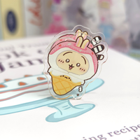 Clips en PP acrylique personnalisés double face avec formes de dessins animés, imprimés en couleur, pour anime et dessins animés