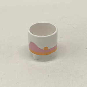 Maceta de Porcelana <span class=keywords><strong>Europea</strong></span> Moderna, Grande, Transpirable y Versátil, con Diseño Minimalista de Dibujos Animados y Plantas Verdes, Personalizable - Product Image 2
