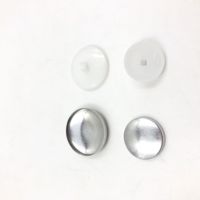 Nouvelle collection 2025 : Kit de boutons en aluminium écologiques de haute qualité avec base en tissu, taille personnalisable pour tissus épais
